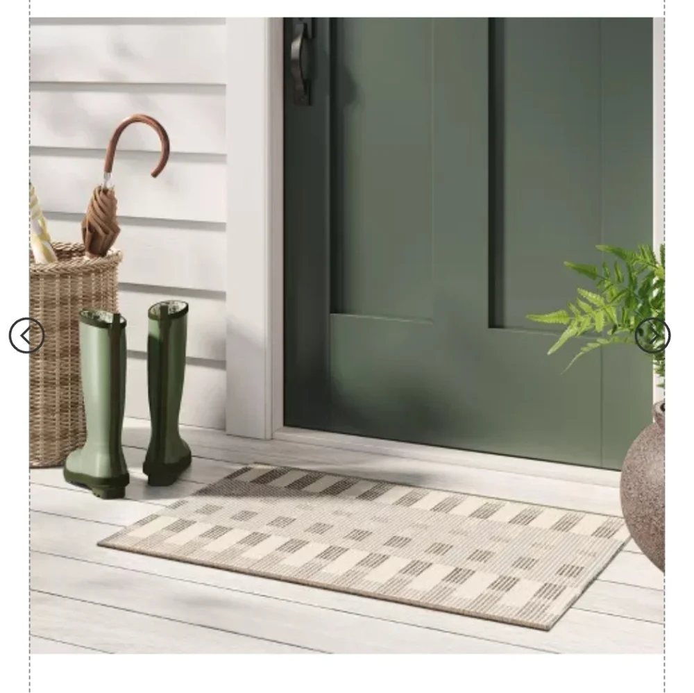 Beachside Grid Outdoor Rug Naturals – Threshold™ designed with Studio McGee